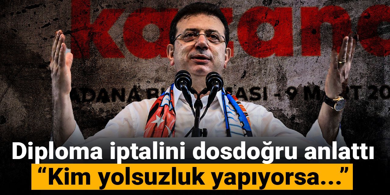 Diploma iptalini dosdoğru anlattı: Kim yolsuzluk yapıyorsa...