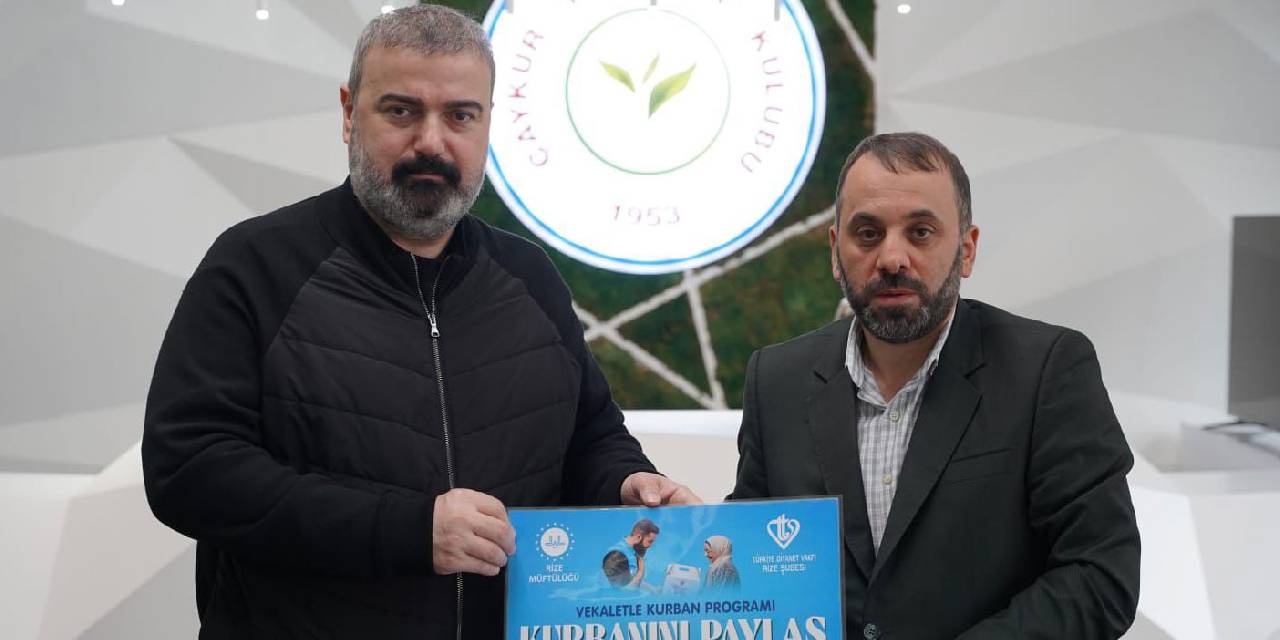 Çaykur Rizespor Başkanı İbrahim Turgut bağış yaptı