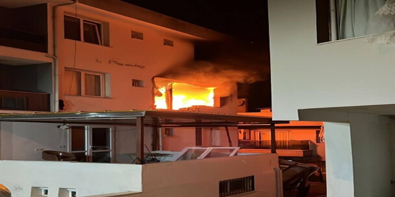 Mutfakta önce patladı sonra yangın çıktı!