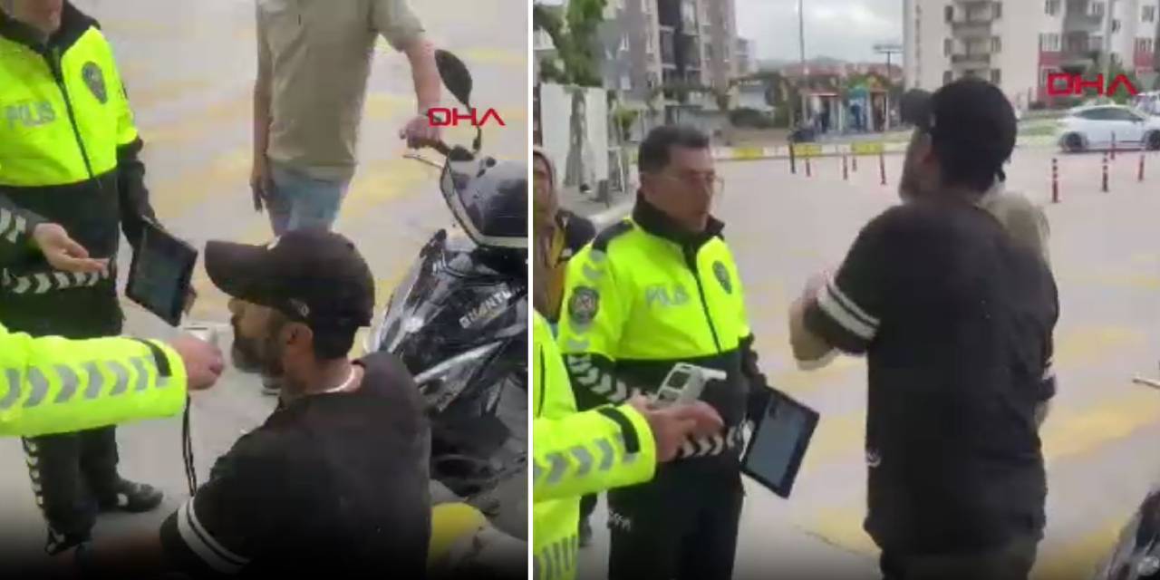 Alkollü motosiklet sürücüsü: Sağlık görevlisine hakaretler savurdu