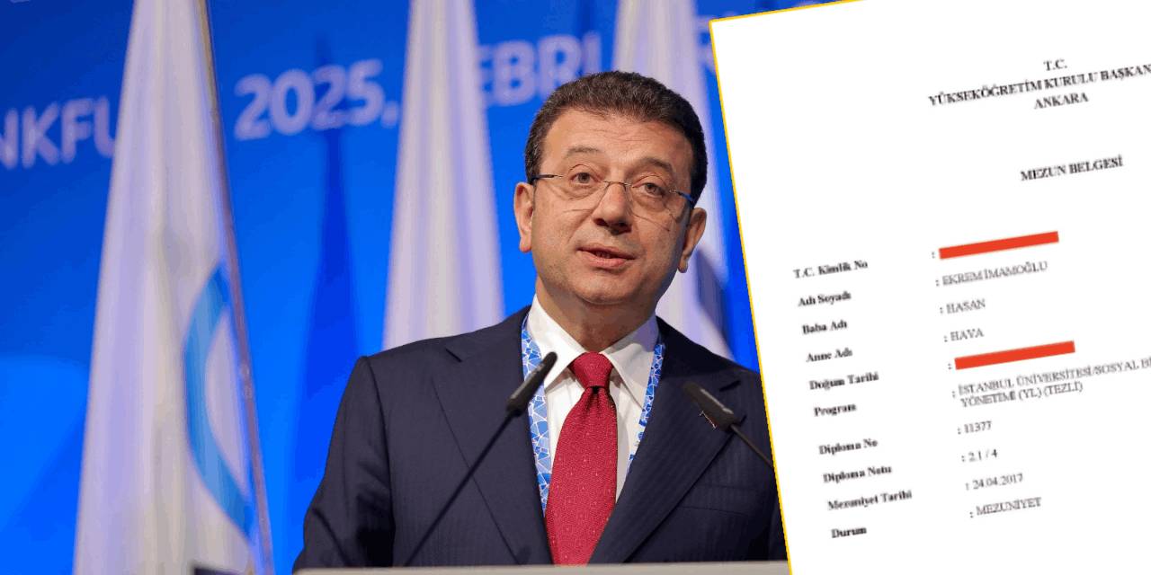 İmamoğlu'nun diplomasını silip yüksek lisansını unuttular!