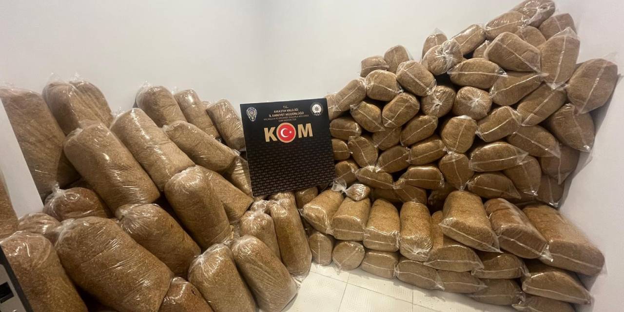 Amasya'da 1,5 milyon TL'lik tütün ele geçirildi