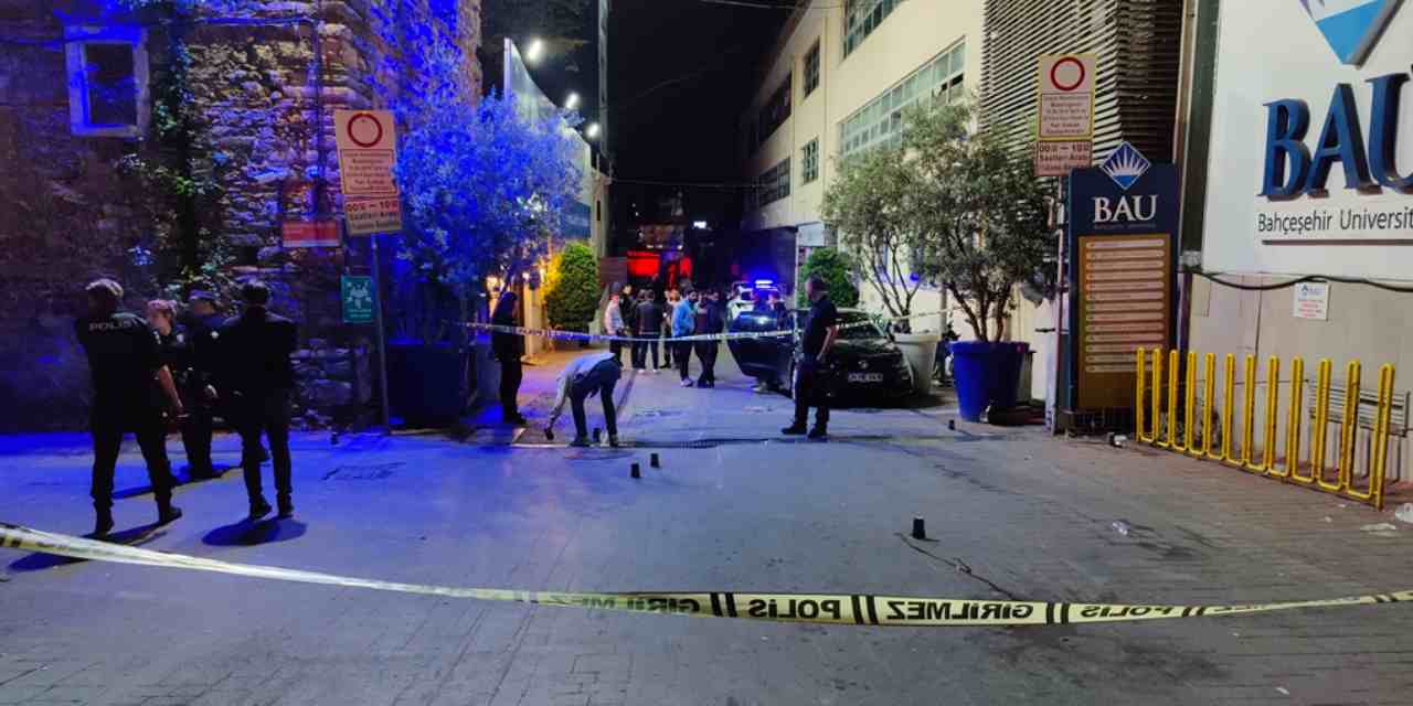 Beşiktaş'ta eğlence mekanı çıkışında silahlı kavga: 1 yaralı