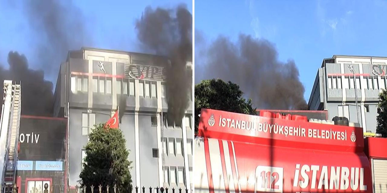 Bağcılar'da bir fabrikada yangın