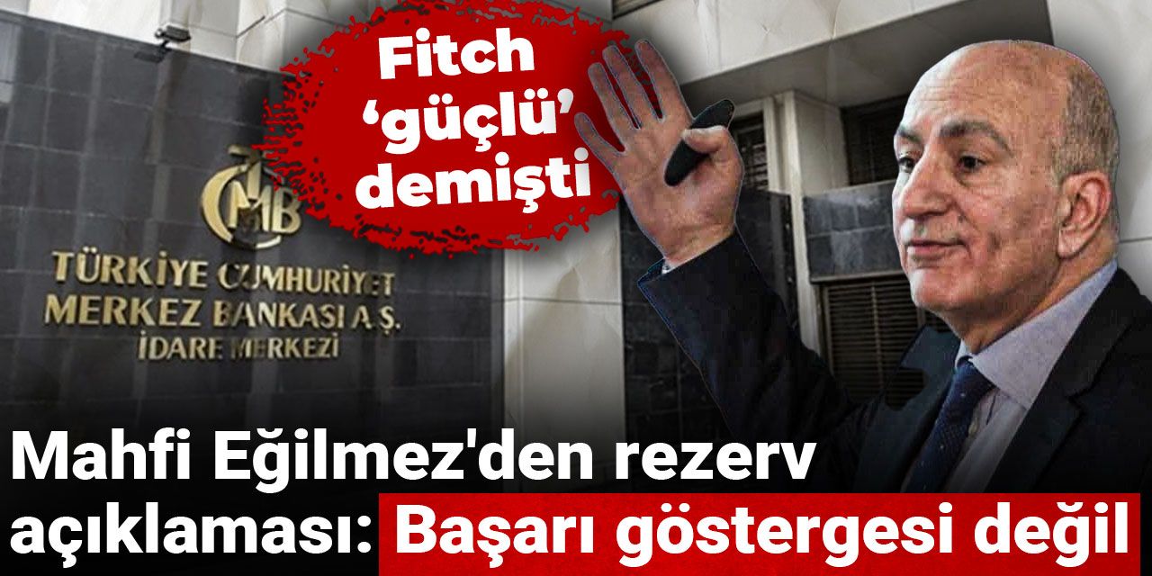 Fitch güçlü demişti, Mahfi Eğilmez'den rezerv açıklaması: Başarı göstergesi değil