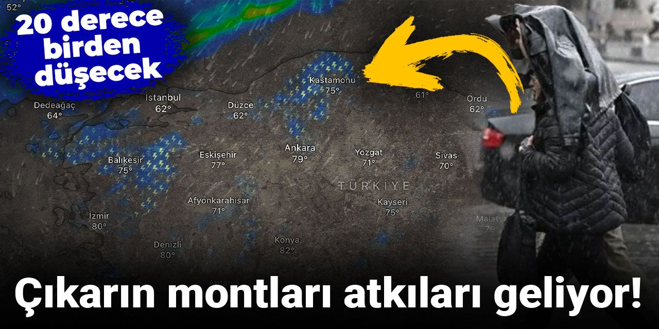 Çıkarın montları atkıları geliyor! 20 derece birden düşecek