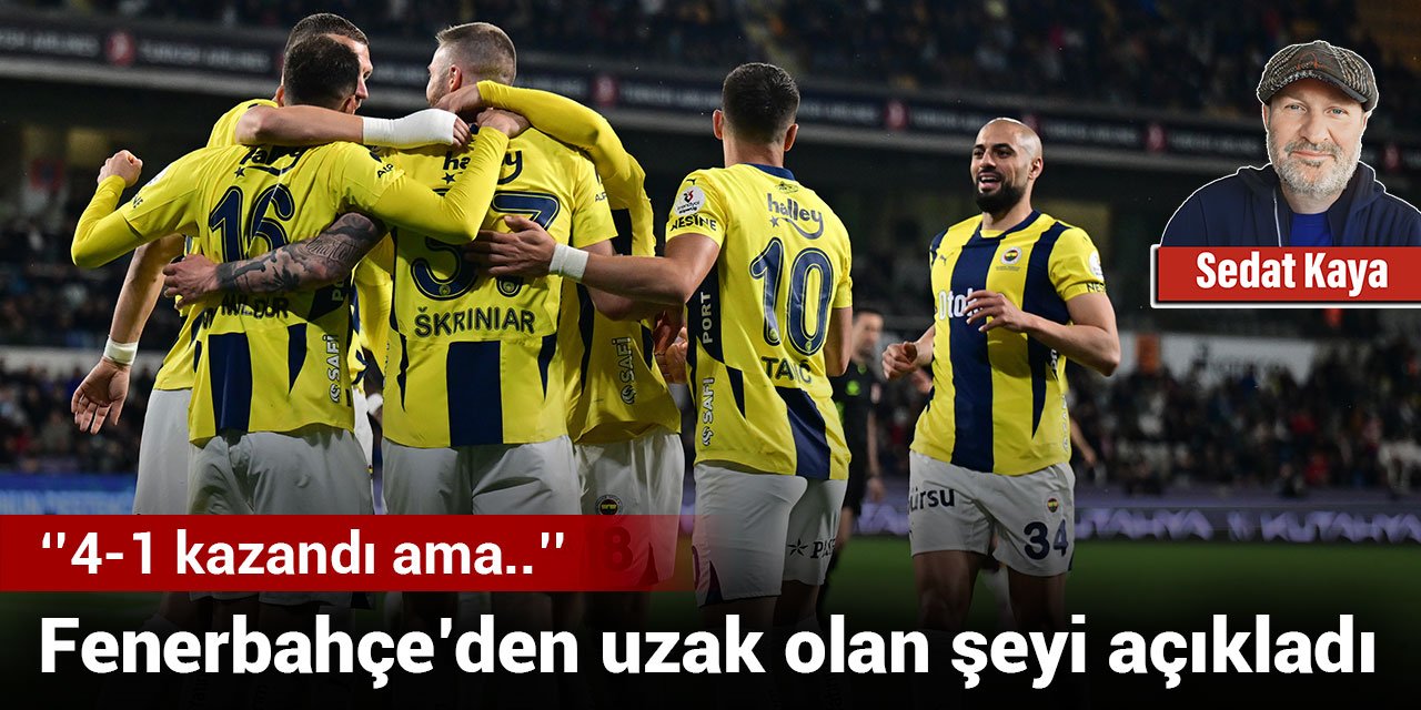 Fenerbahçe'den uzak olan şeyi açıkladı