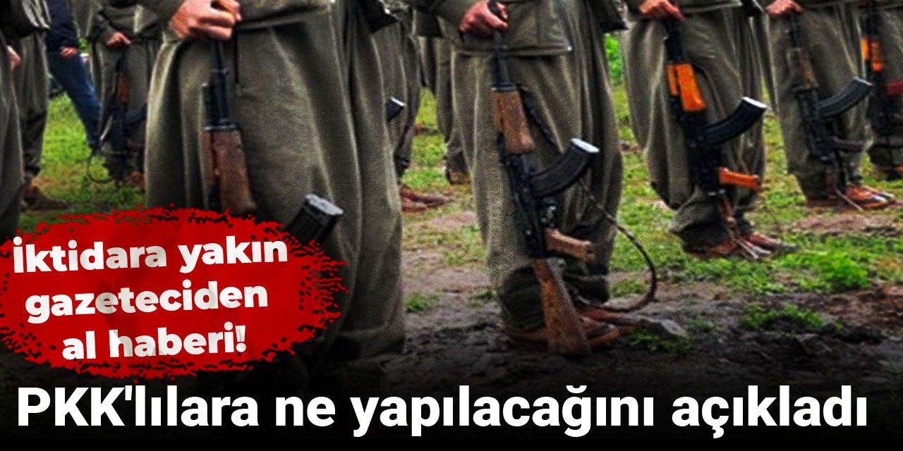 PKK'lılara ne yapılacağını açıkladı: İktidara yakın gazeteciden al haberi