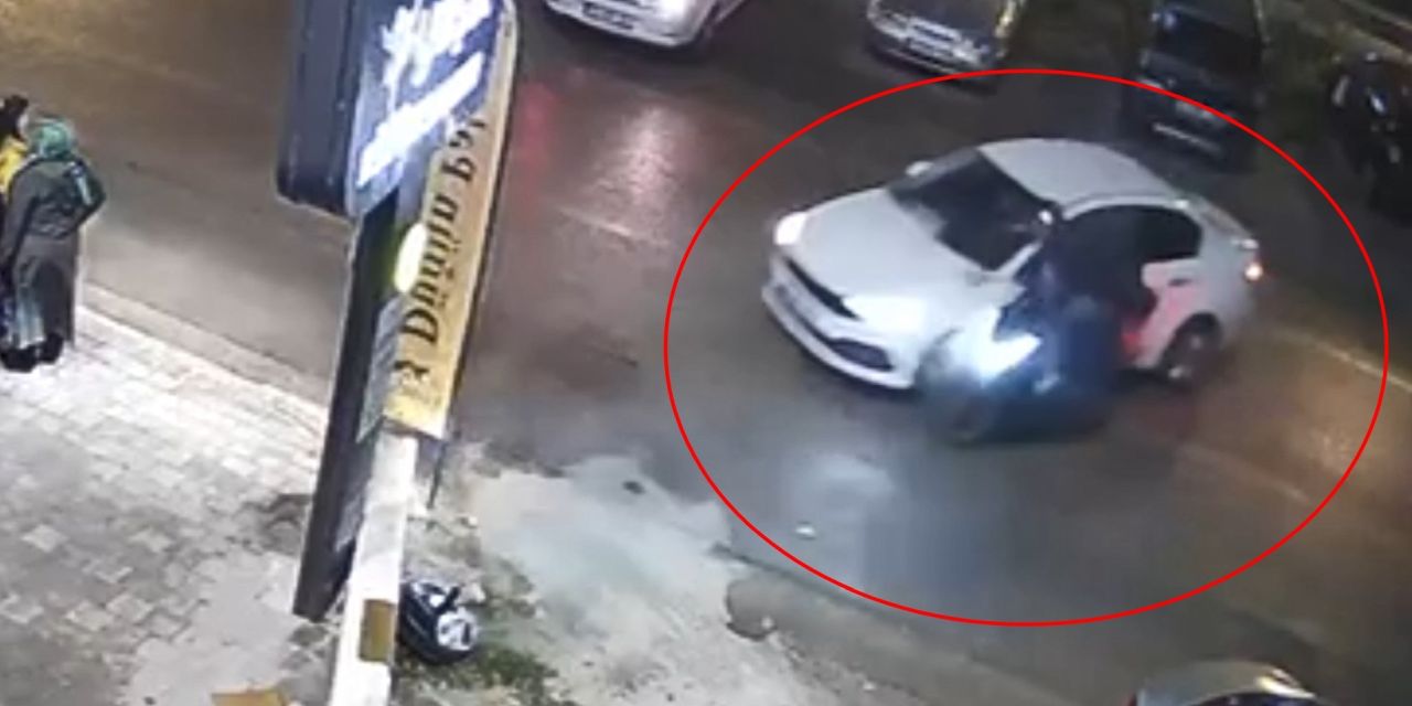 Otomobil ile motosiklet çarpıştı: 1 yaralı