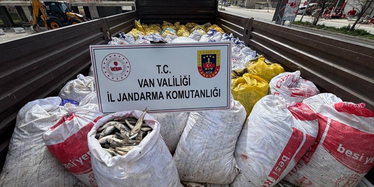 Van'da kaçak kefal avına yüz binlerce lira ceza