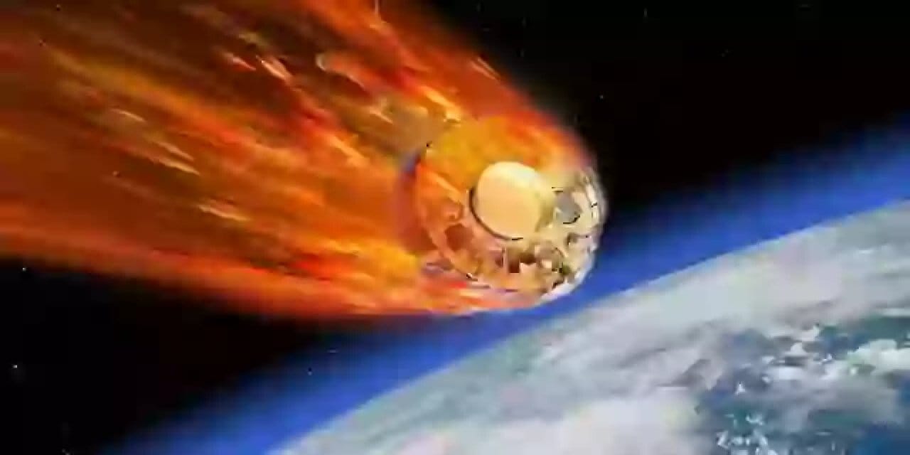 Muhtemelen düşen kontrolden çıkmış uzay aracının inebileceği yer