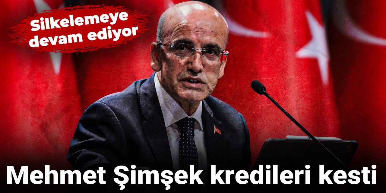 Mehmet Şimşek kredileri kesti: Silkelemeye devam ediyor