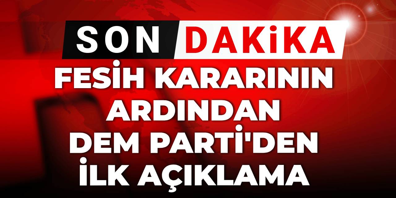 Fesih kararının ardından DEM Parti'den ilk açıklama