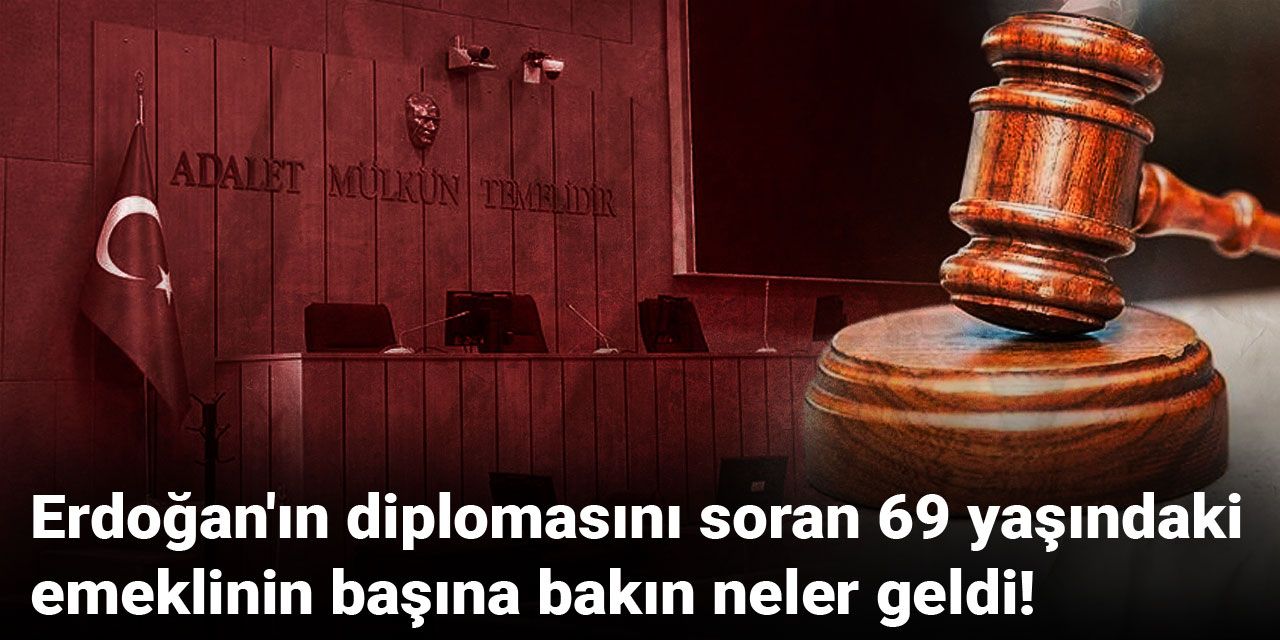 Erdoğan'ın diplomasını soran 69 yaşındaki emeklinin başına bakın neler geldi!