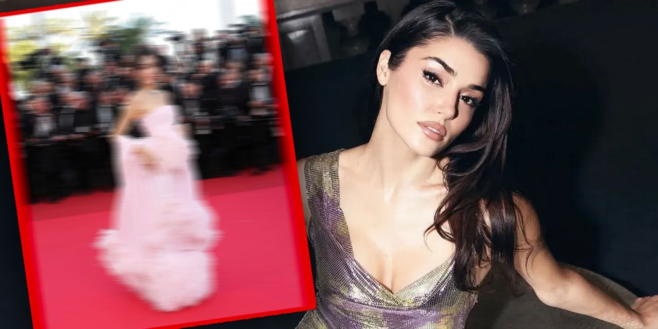 Cannes kırmızı halısında Hande Erçel rüzgarı