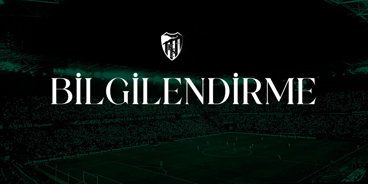 Kocaelispor merakla beklenen açıklamayı yaptı