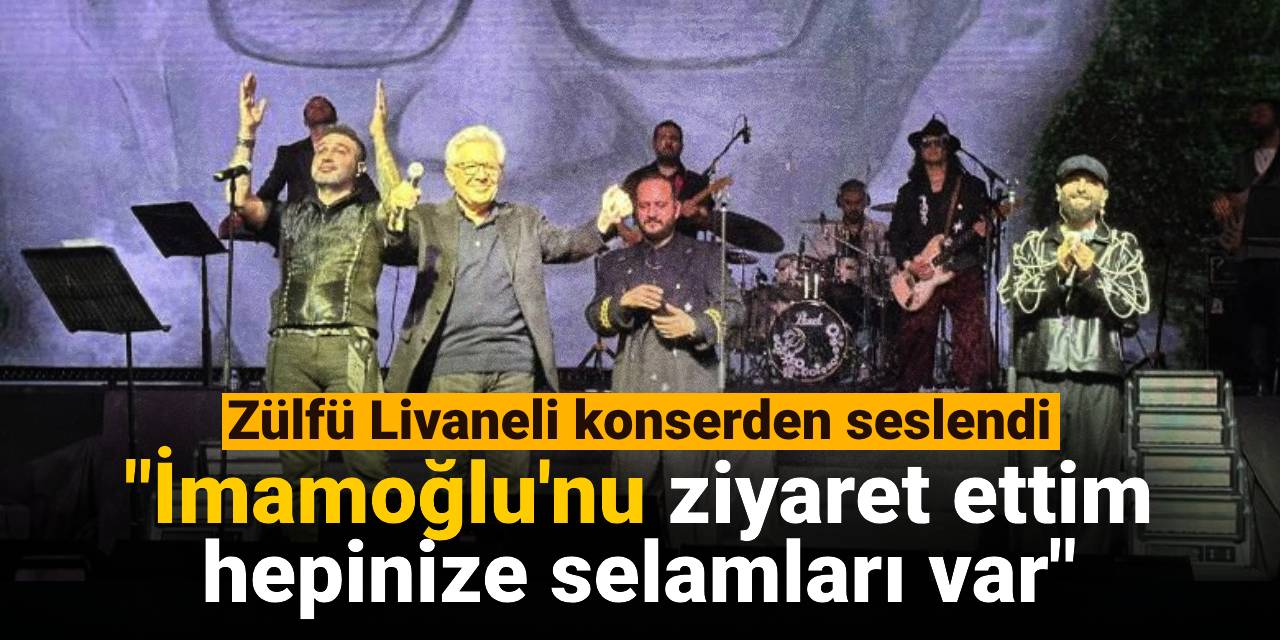 Zülfü Livaneli konserden seslendi: İmamoğlu'nu ziyaret ettim hepinize selamları var