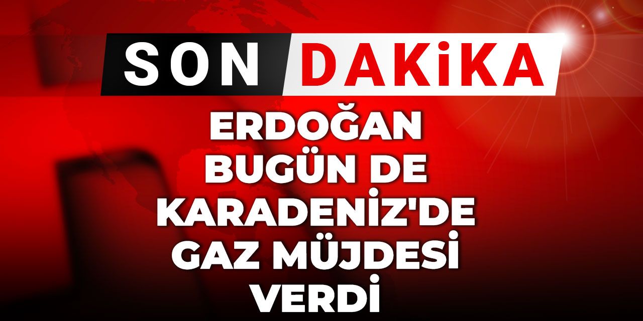 Son Dakika | Erdoğan bugün de Karadeniz'de gaz müjdesi verdi