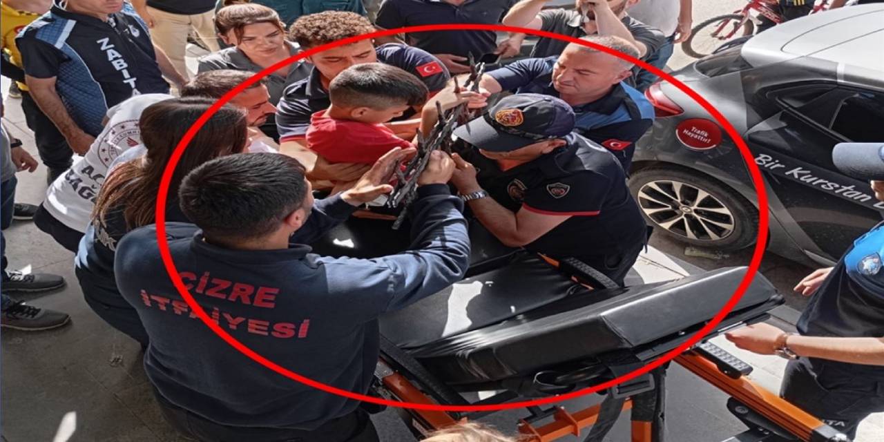 Dut yemek isterken eli demire saplandı