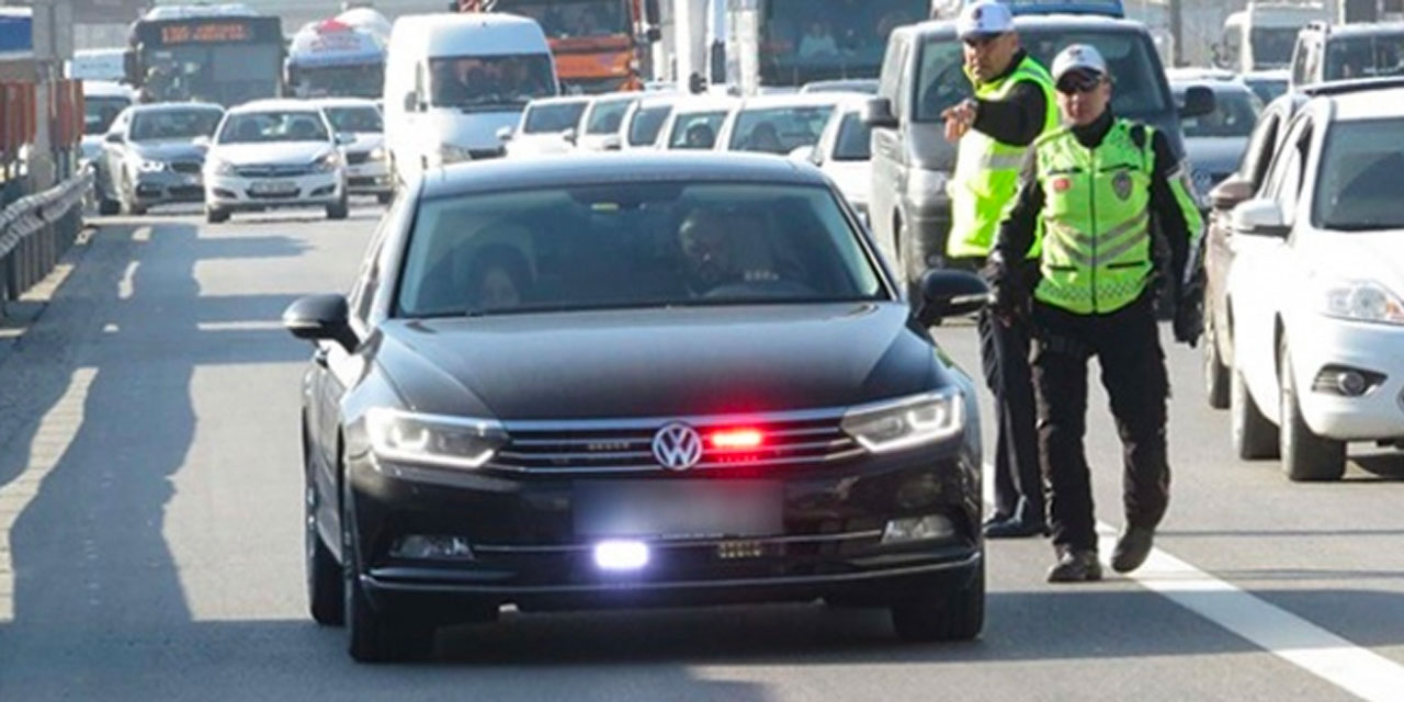 Usulsüz çakar kullanımına ağır ceza