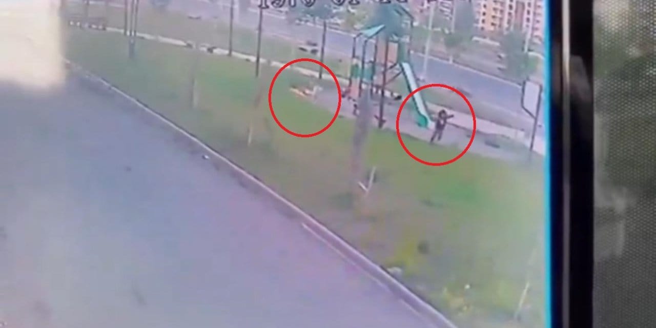 Kız çocuğunu güvenlik görevlisi kurtardı