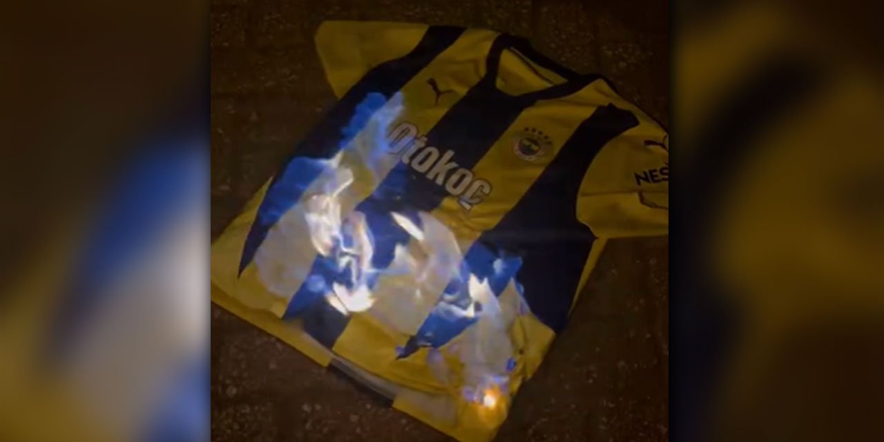 Fenerbahçe formasını cayır cayır yaktı