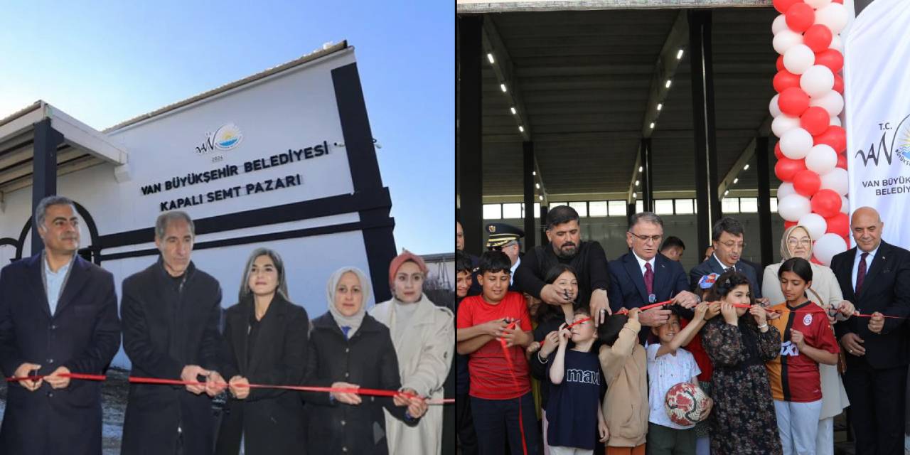 Kayyum geçen sene açılan pazarın açılışını yaptı