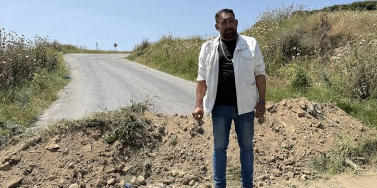 “Arazimden izinsiz geçiliyor” dedi, yolu kapattı! Görenler hayrete düştü