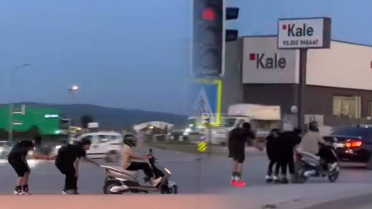 Patenli gençlerden tehlikeli yolculuk