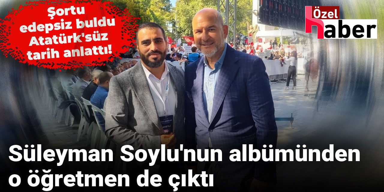 Şortu edepsiz buldu, depremi 'ahlaksızlığa' bağladı! O öğretmenin de Süleyman Soylu ile fotoğrafı çıktı