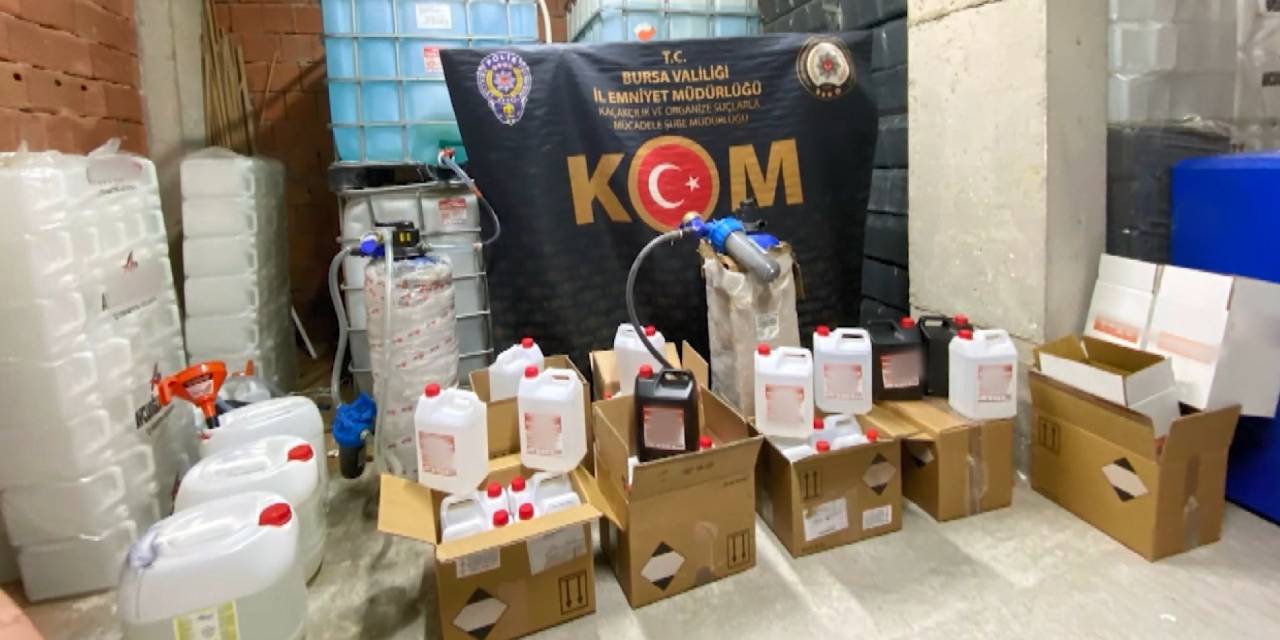 Depoya baskın: 4 bin 440 litre etil alkol ele geçirildi