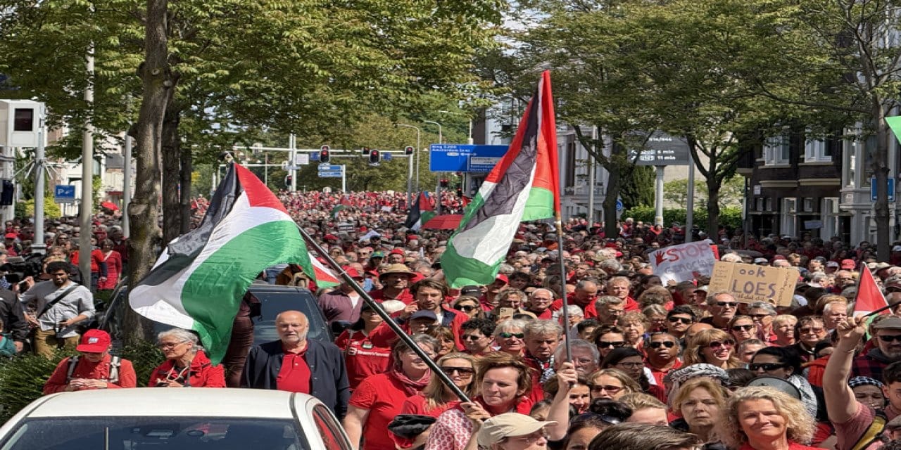 Hollanda'da İsrail ile devam eden silah ticareti protesto edildi