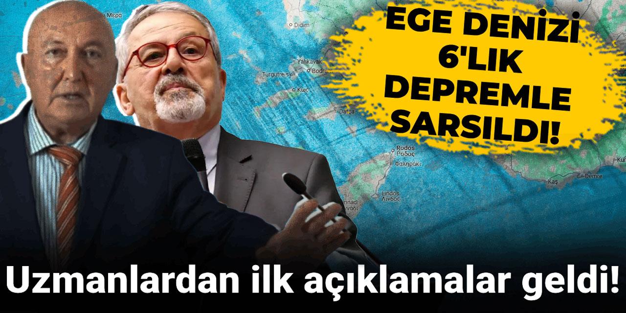 Ege'deki 6'lık deprem sonrasında uzmanlardan ilk açıklamalar geldi