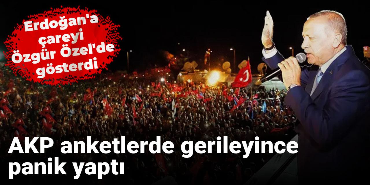 AKP anketlerde gerileyince panik yaptı: Erdoğan'a çareyi Özgür Özel'de gösterdi