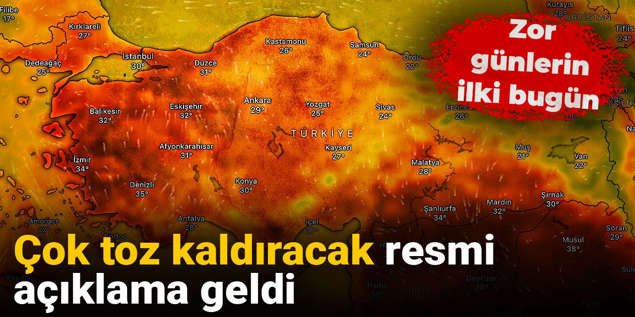 Çok toz kaldıracak resmi açıklama geldi: Zor günlerin ilki bugün
