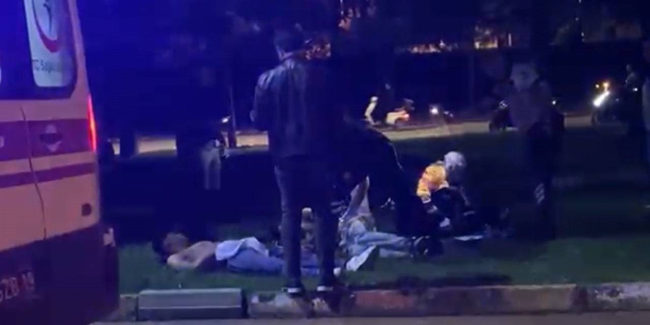 Yüzlerine lazer tutun şüphelilerle tartıştılar: Bıçaklandılar