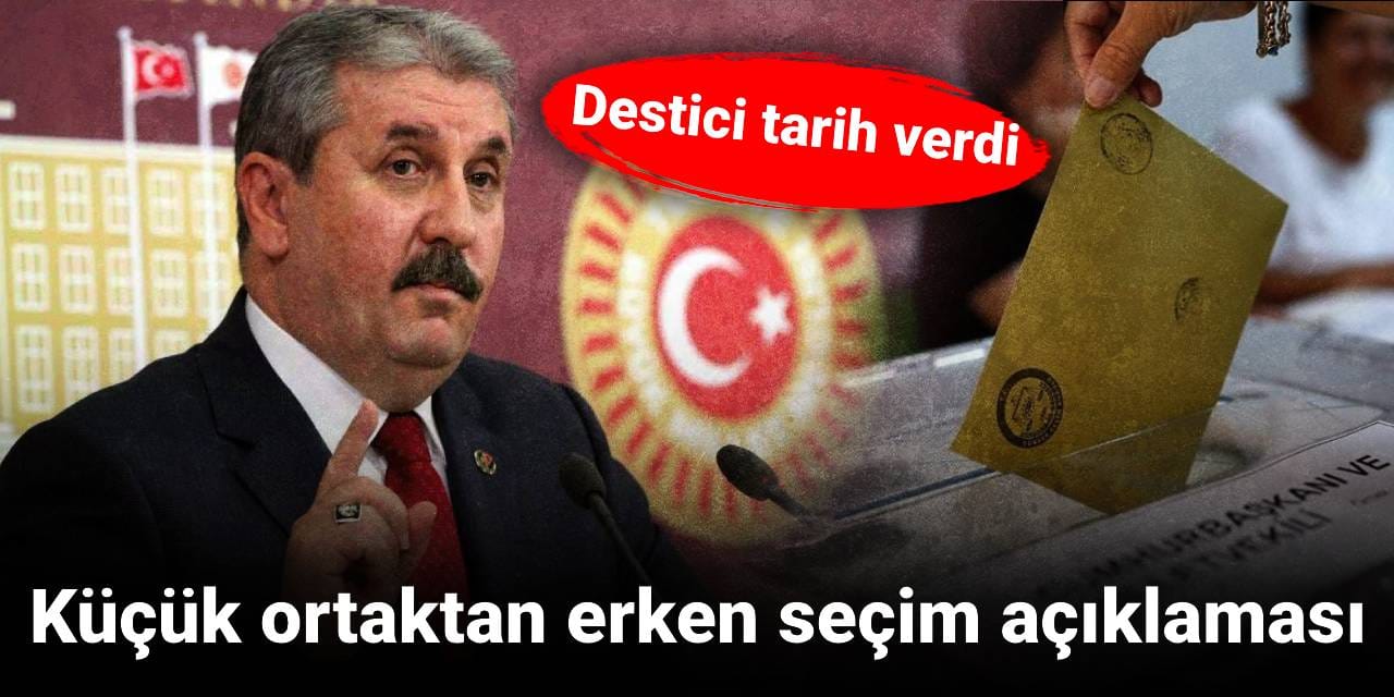 Küçük ortaktan erken seçim açıklaması: Tarih verdi