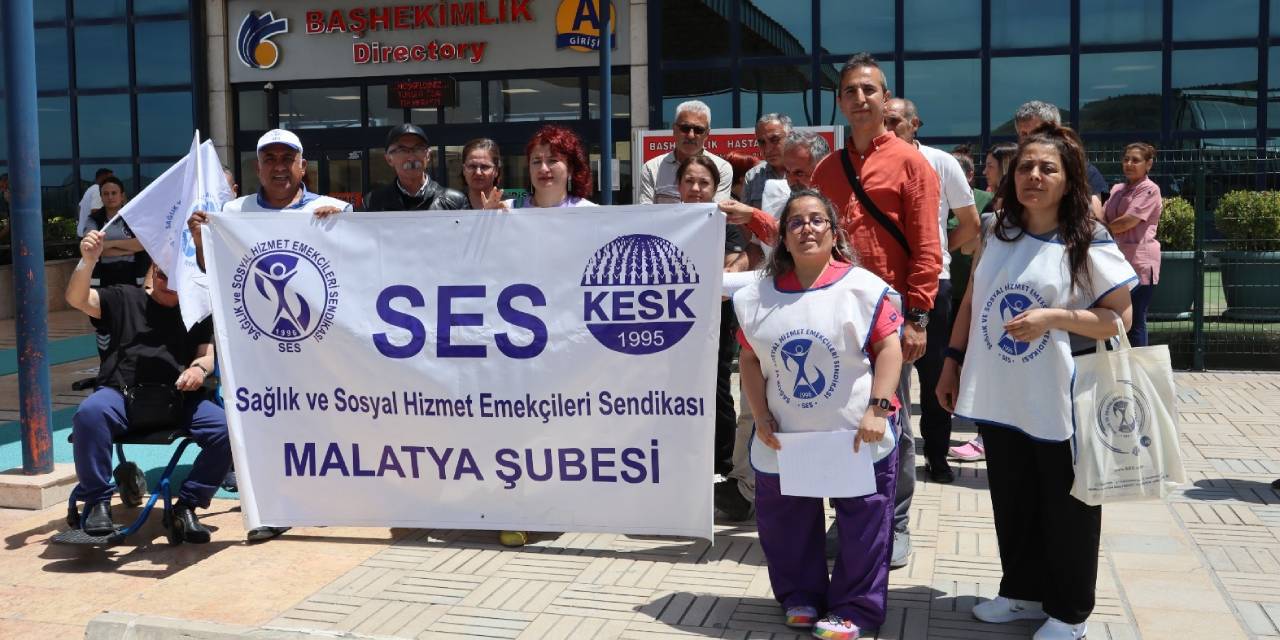SES Malatya'dan 'Artık yeter!' eylemi: Hak gaspları altında eziliyoruz