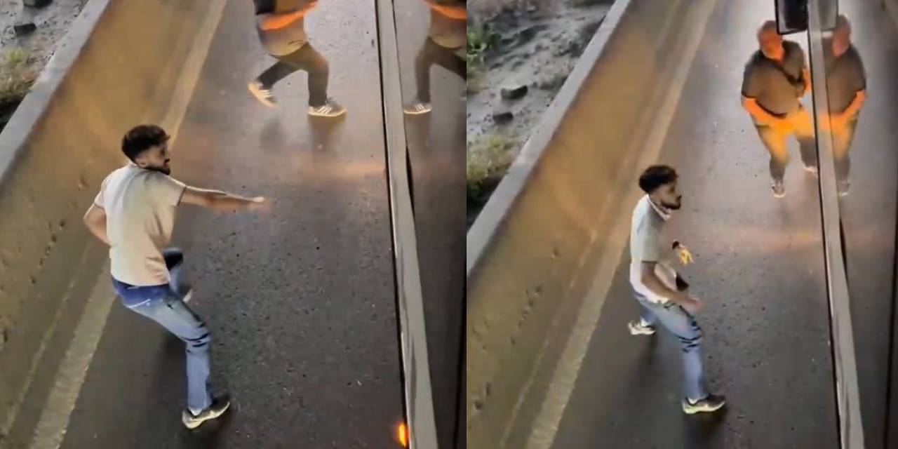 İETT otobüsünün önünü kesip camları kırdılar