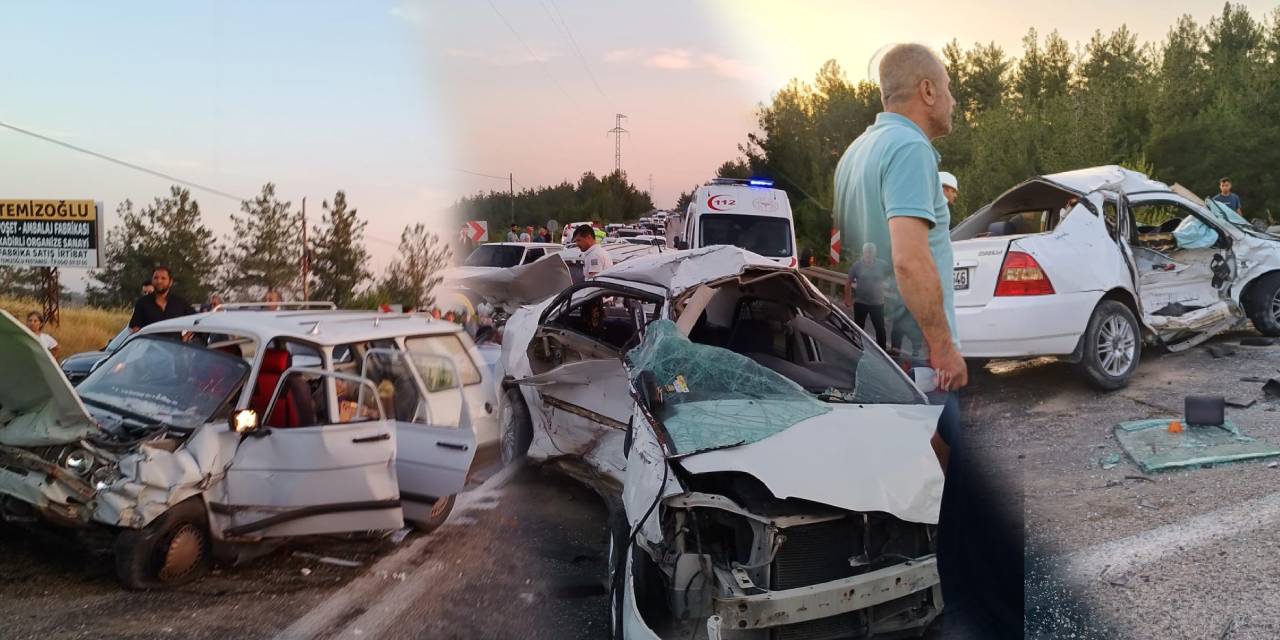 4 araç birbirine girdi: Osmaniye’de can pazarı