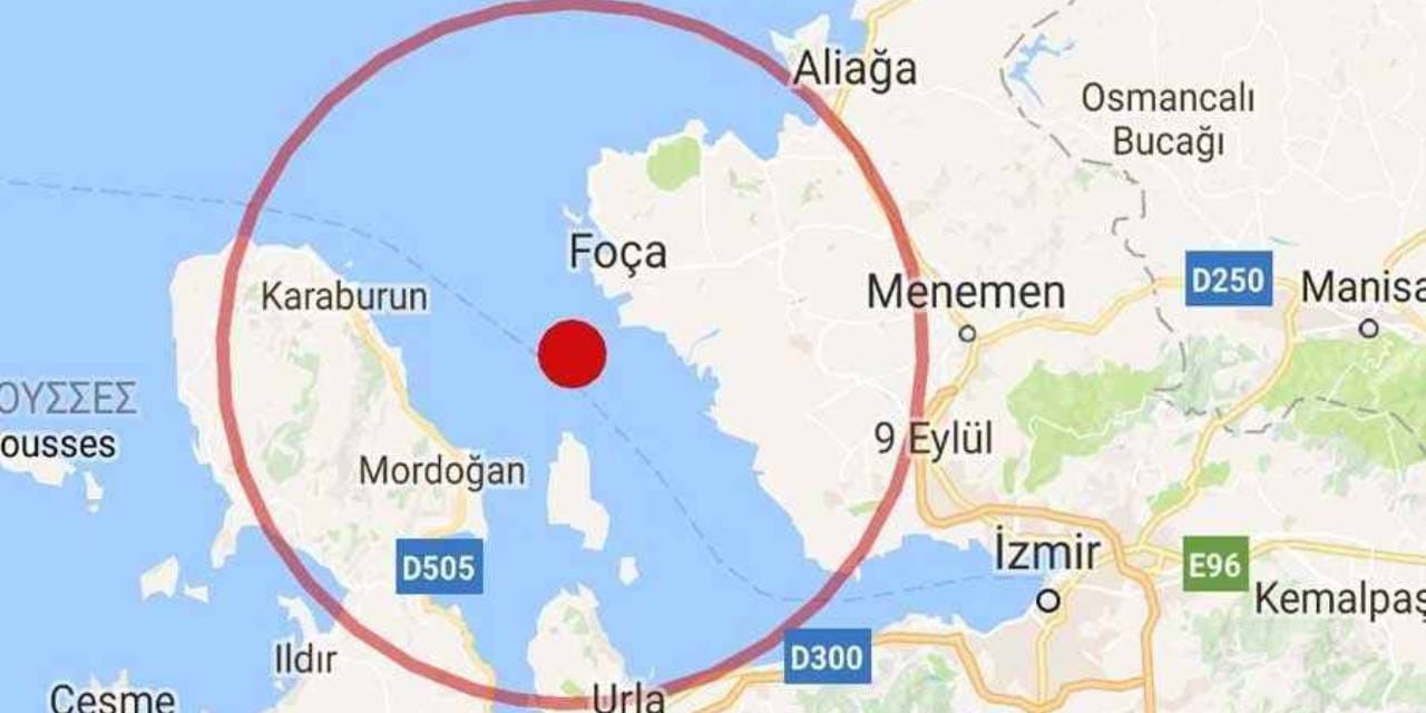 Son dakika... Foça'da korkutan deprem