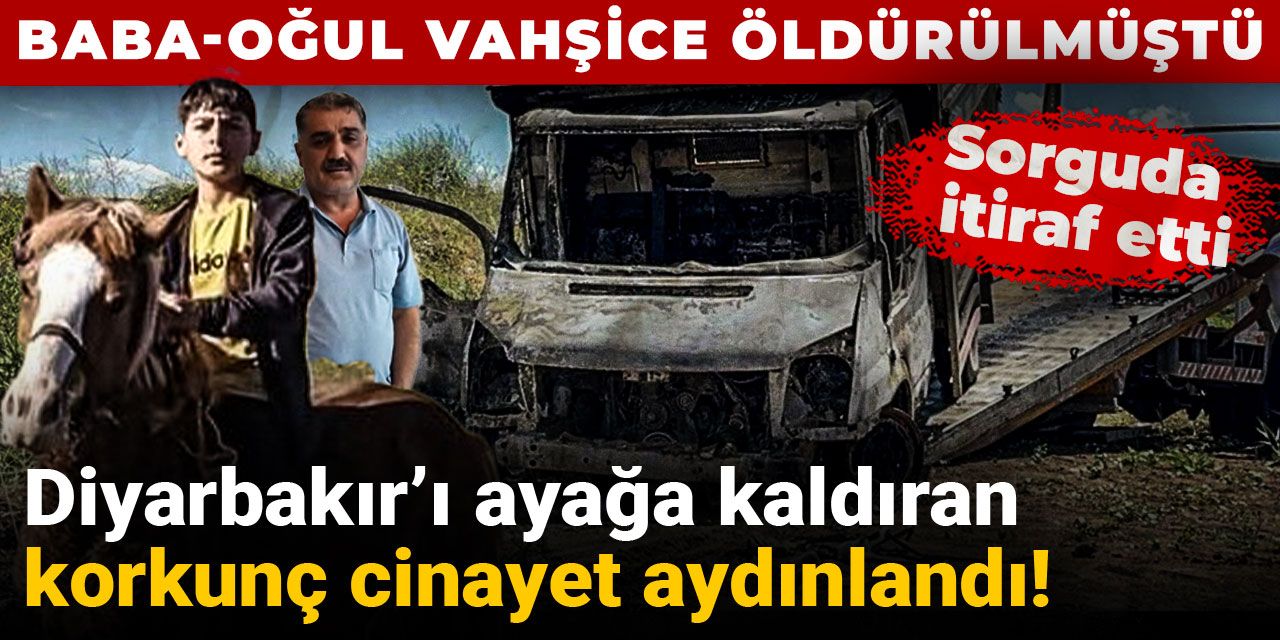 Diyarbakır’ı ayağa kaldıran korkunç cinayet aydınlandı! Sorguda itiraf etti