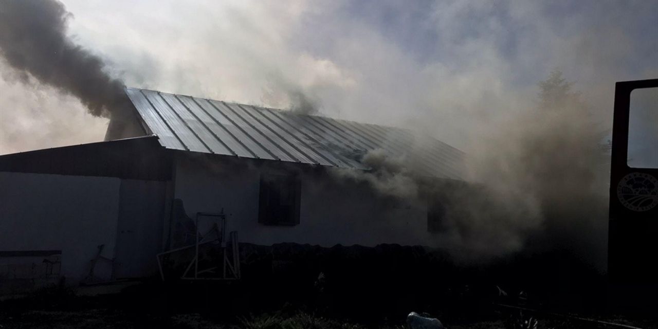Yayla evinde korkutan yangın: 4 kişi hastanelik oldu