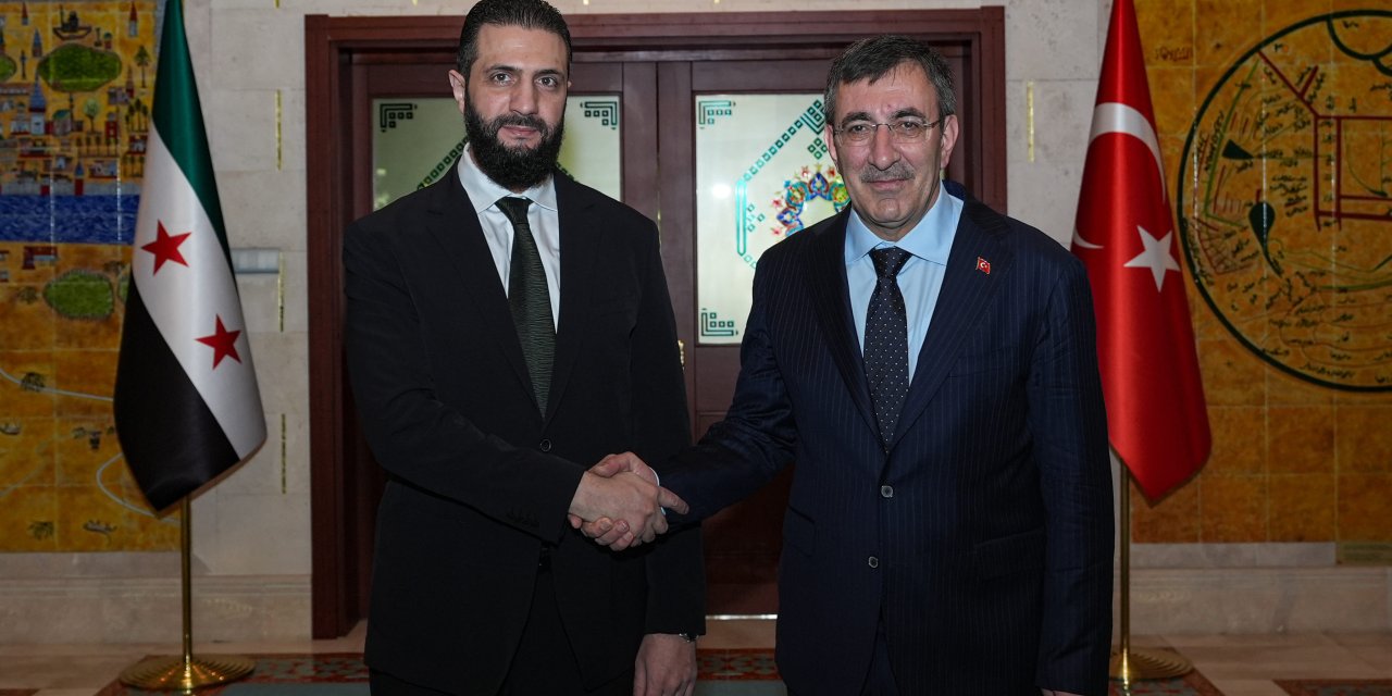 Cumhurbaşkanı Yardımcısı Yılmaz, Suriye lideri Şara'yla görüştü