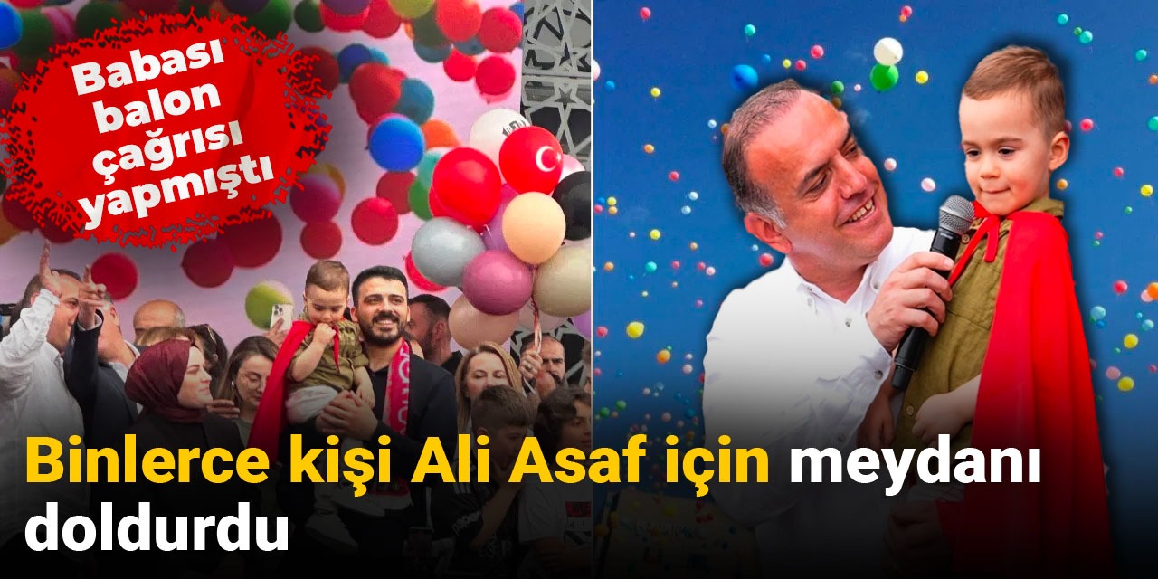 Gökyüzü balonla doldu: Kanseri yenen Ali Asaf'ın dileği gerçek oldu!