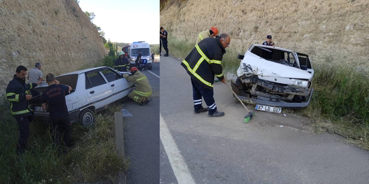Mardin’de otomobiller çarpıştı: 3'ü çocuk 8 yaralı