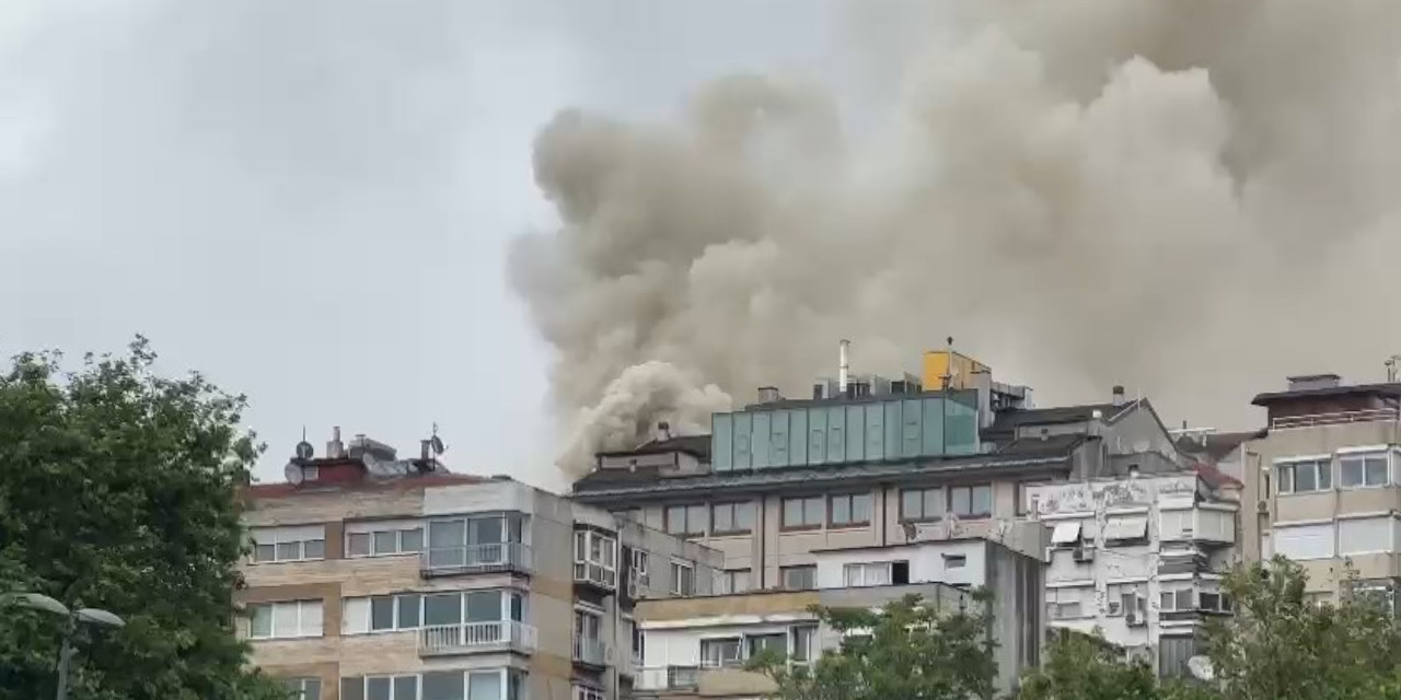 Nişantaşı'nda yangın! Dumanlar gökyüzünü kapladı