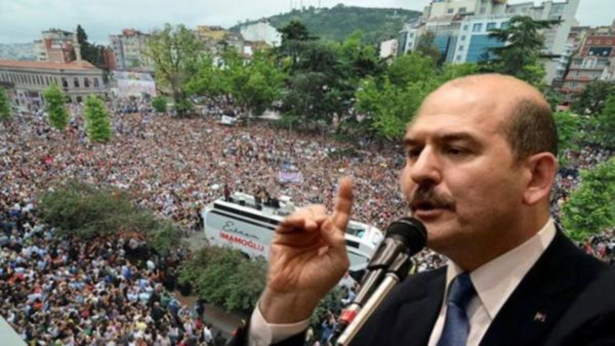 Soylu, yüz binlerce Trabzonluyu görmezden geldi, İmamoğlu mitingine "Photoshop" dedi
