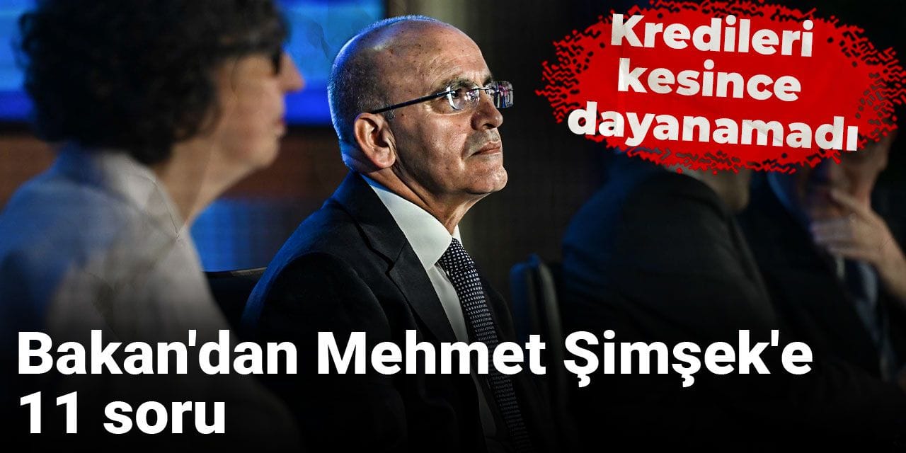 Bakan'dan Mehmet Şimşek'e 11 soru: Kredileri kesince dayanamadı