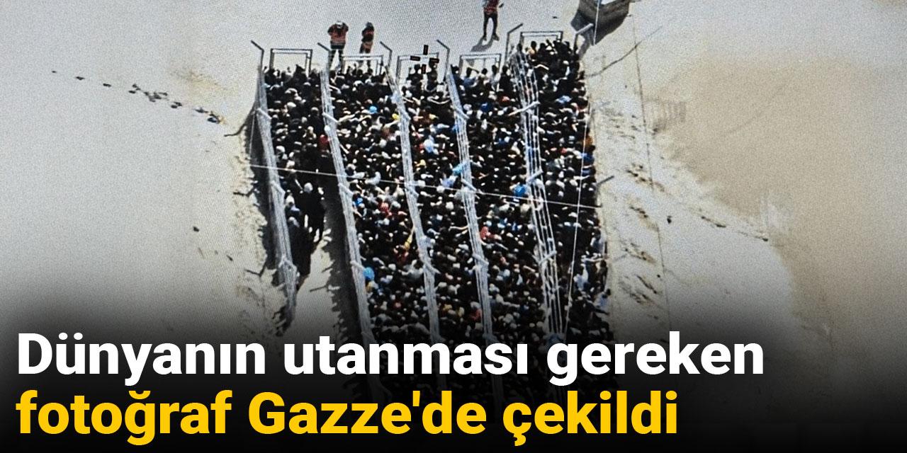 Gazze'de insanlar kafes içerisinde yardım alıyor: İsrail ve ABD yapıyor